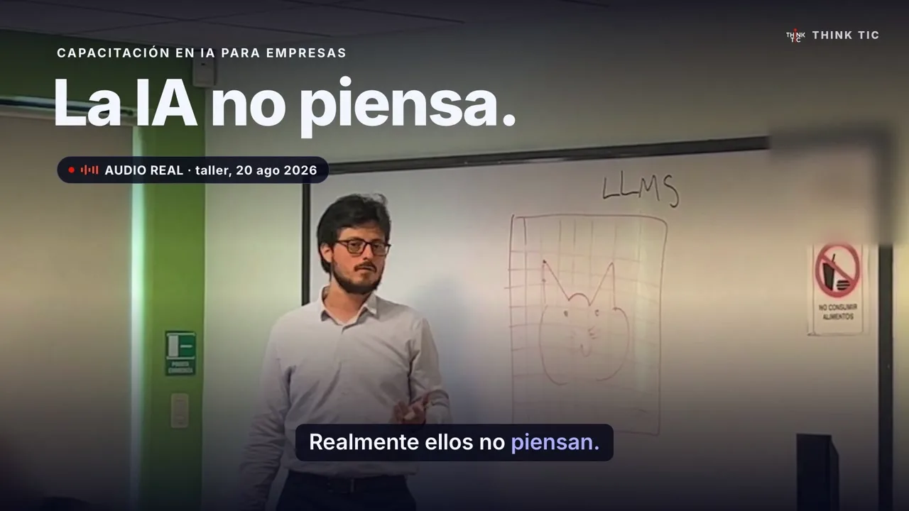 Video de Think TIC: capacitación en Inteligencia Artificial para empresas