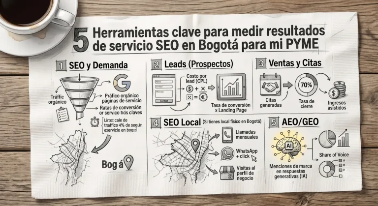 5 Herramientas clave para medir resultados de servicio SEO en Bogotá para mi PYME