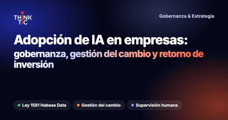 Adopción de inteligencia artificial generativa en organizaciones: Marco de gobernanza, gestión del cambio y retorno de inversión en empresas medianas