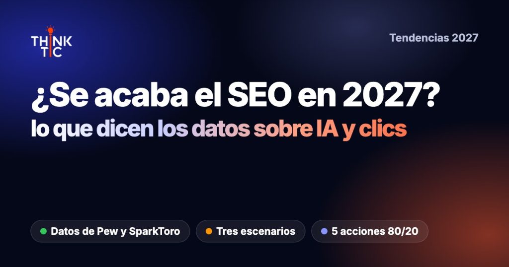 Búsqueda en 2027: ¿se acaba el SEO? Lo que dicen los datos sobre IA y clics, y qué hacer con tu pyme