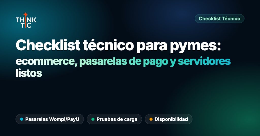 Checklist técnico para PYMEs colombianas antes de Black Friday: ecommerce, redes y pagos