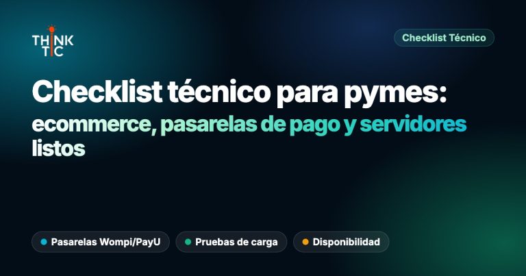 Checklist técnico para PYMEs colombianas antes de Black Friday: ecommerce, redes y pagos