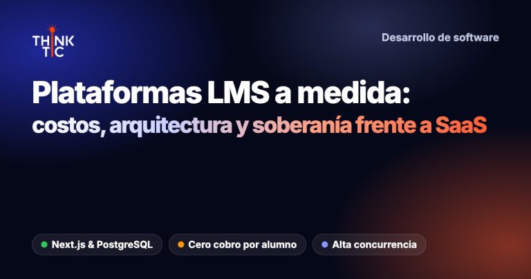 Desarrollo de plataformas LMS a medida: Análisis comparativo de costos, arquitectura tecnológica y soberanía de datos frente a modelos SaaS