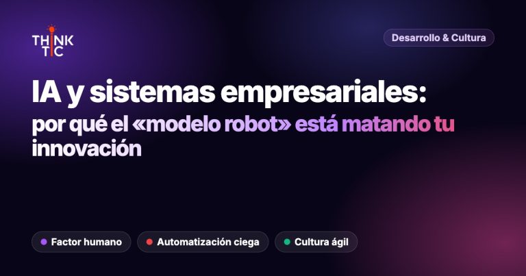 IA y sistemas en 2026: Por qué el «Modelo Robot» está matando tu innovación (y cómo evitarlo)