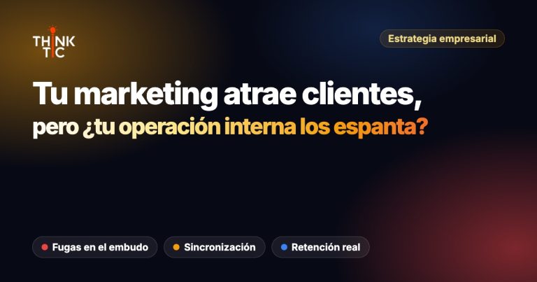 ¿Tu marketing atrae clientes pero tu operación los espanta?