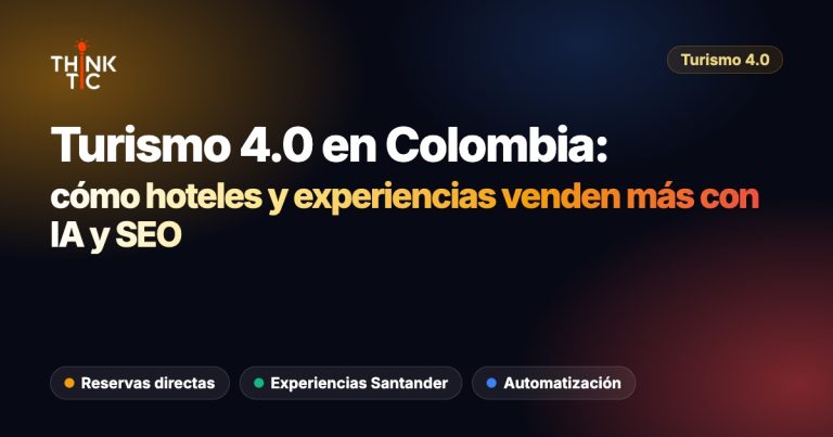 Turismo 4.0 en Colombia: cómo los hoteles y experiencias de Santander pueden vender más con IA, SEO y automatización